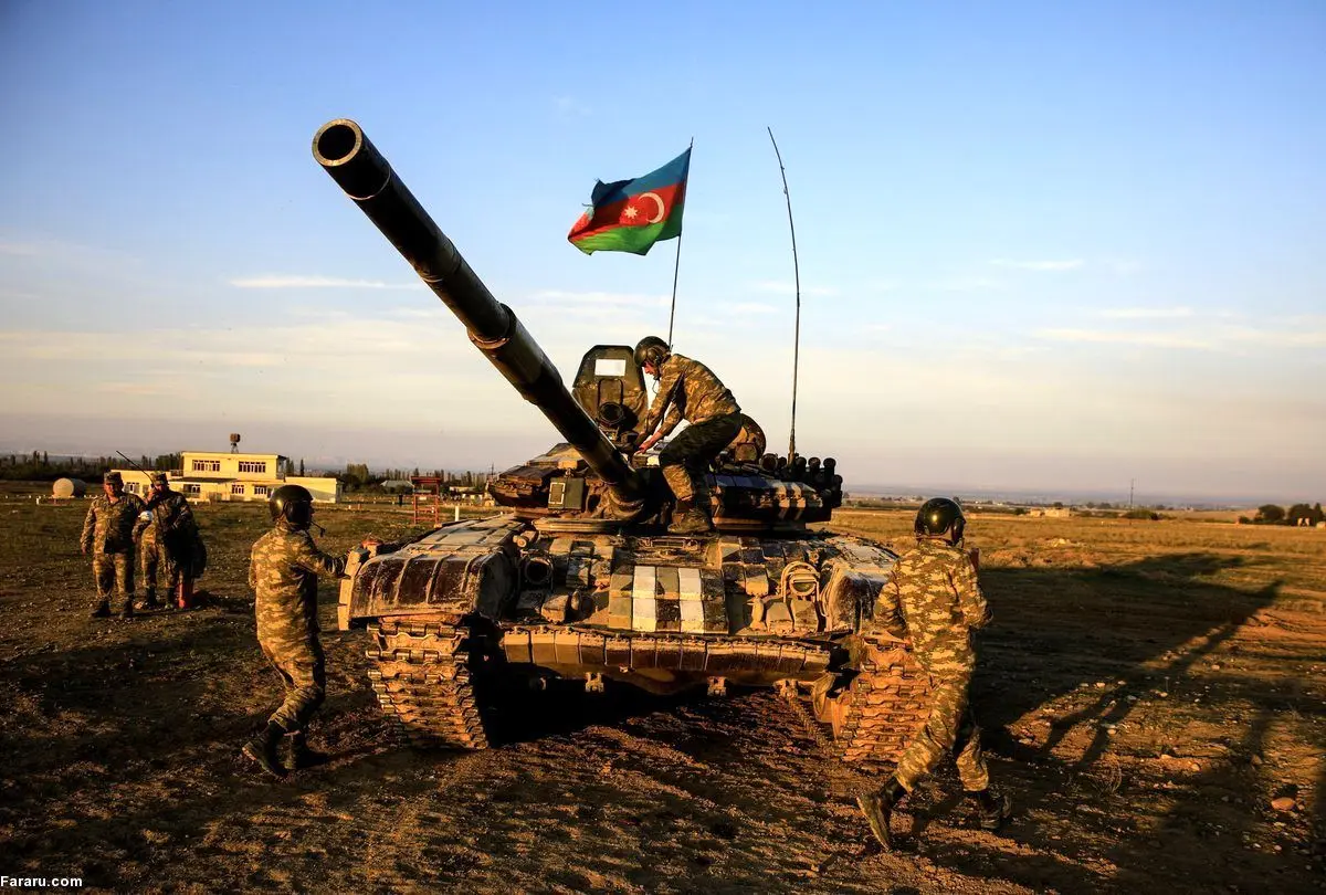 (ویدئو) انهدام تانک ارتش آذربایجان توسط ارمنستان