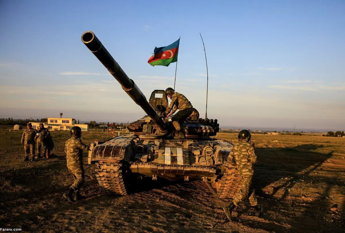 (ویدئو) انهدام تانک ارتش آذربایجان توسط ارمنستان