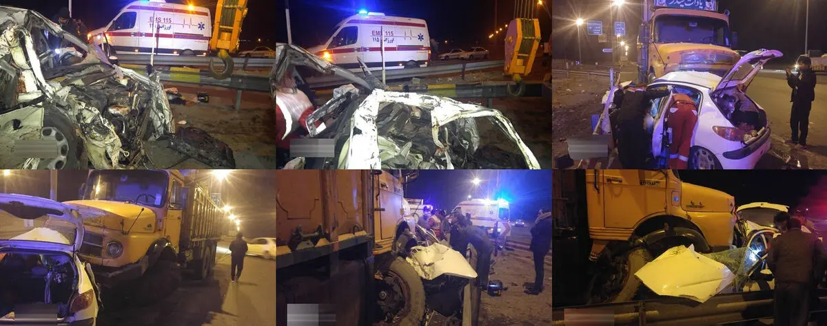 (ویدئو) تصادف مرگبار در جاده ساوه به سلفچگان