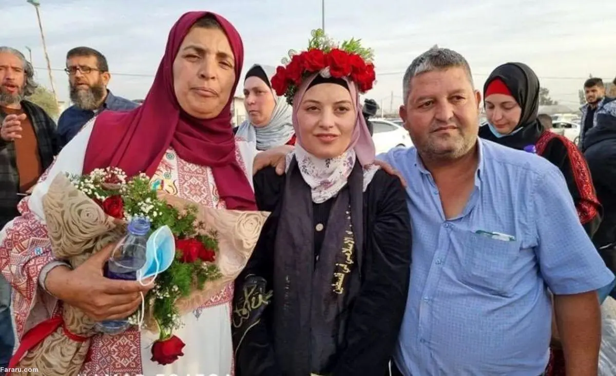 (ویدئو) آزادی قدیمی‌ترین اسیر زن فلسطینی