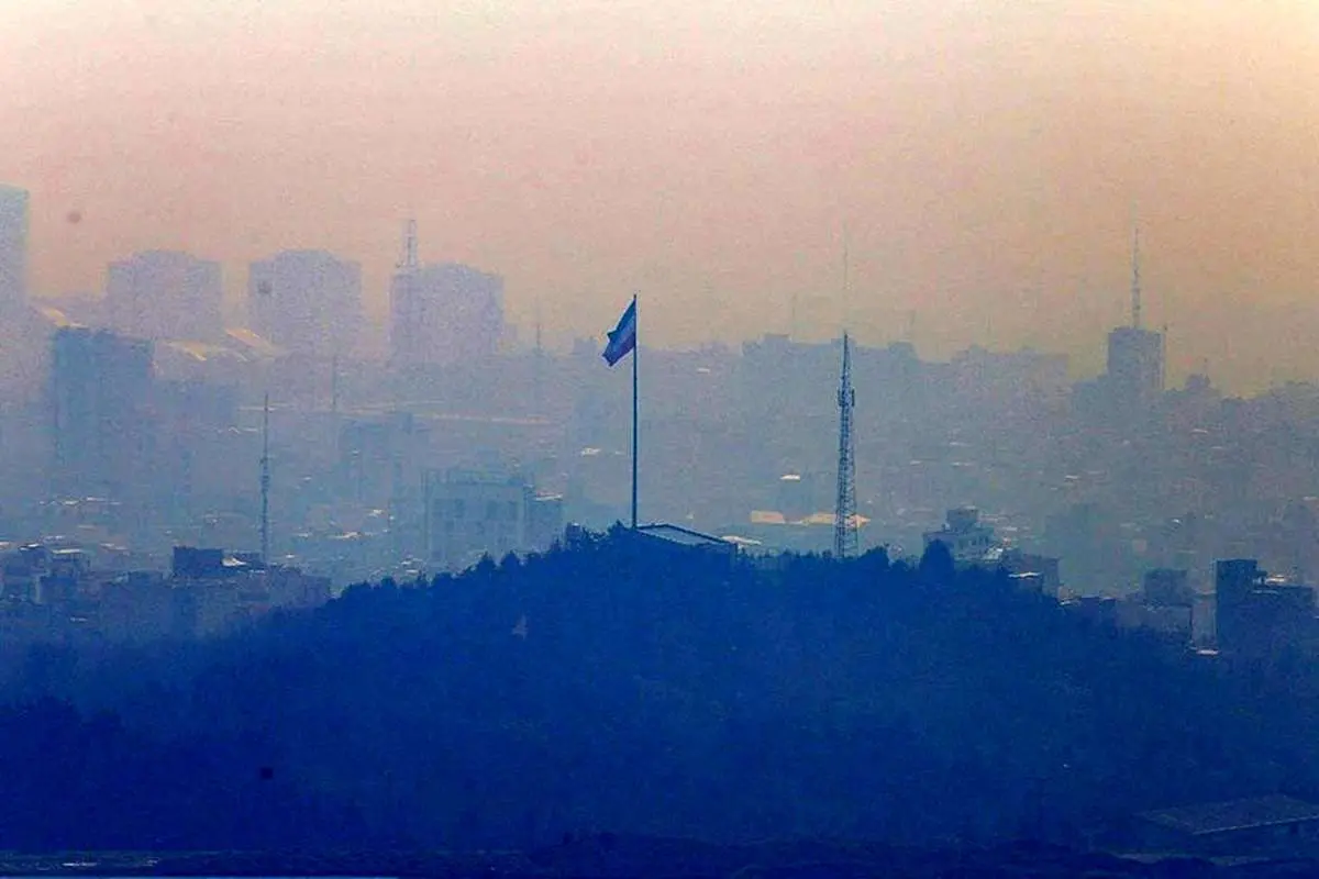تصویری تکان دهنده از آلودگی هوای تهران