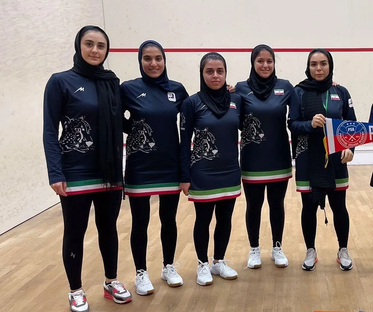 شاهکار دختران اسکواش‌باز ایران مقابل فیلیپین