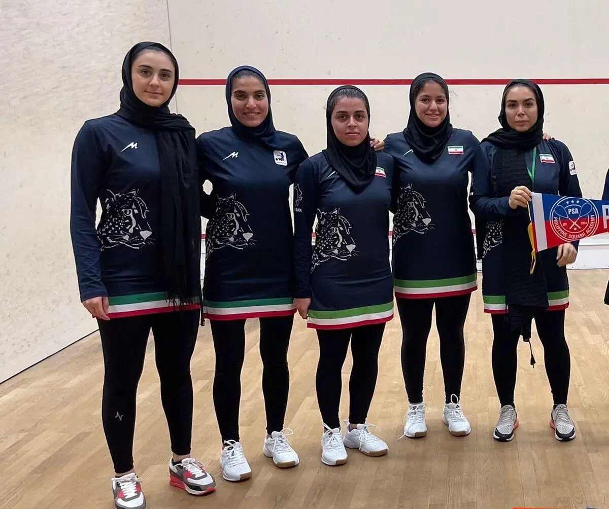 شاهکار دختران اسکواش‌باز ایران مقابل فیلیپین