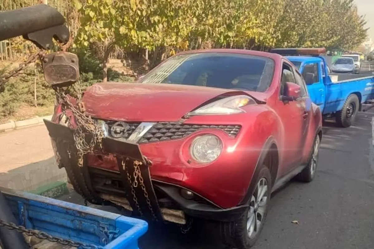 (عکس) تصادف میلیاردی در بزرگراه شهید باقری تهران
