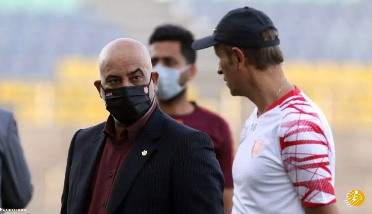 حمله تندوتیز مدیر پرسپولیس به آجورلو؛ حرف نزدن هم بلد نیستی!