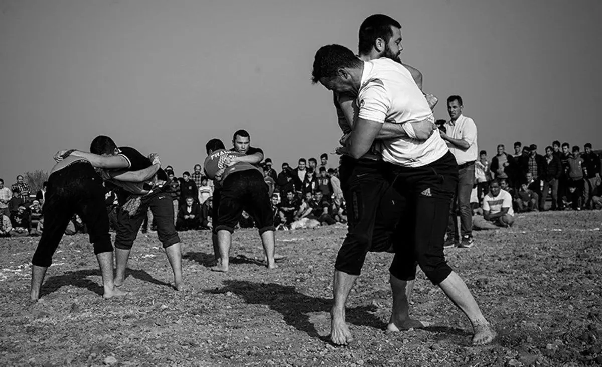 (تصاویر) گورِش، کشتی سنتی ترکمن‌ها