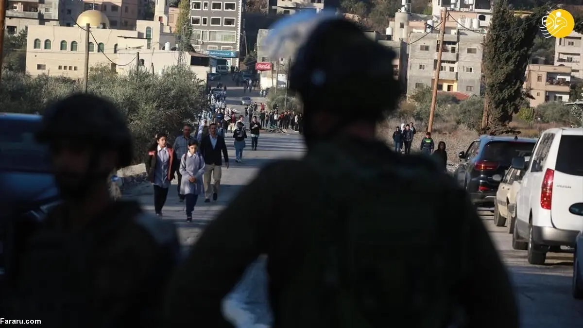(تصاویر) دانش آموزان فلسطینی با ترس به مدرسه می‌روند