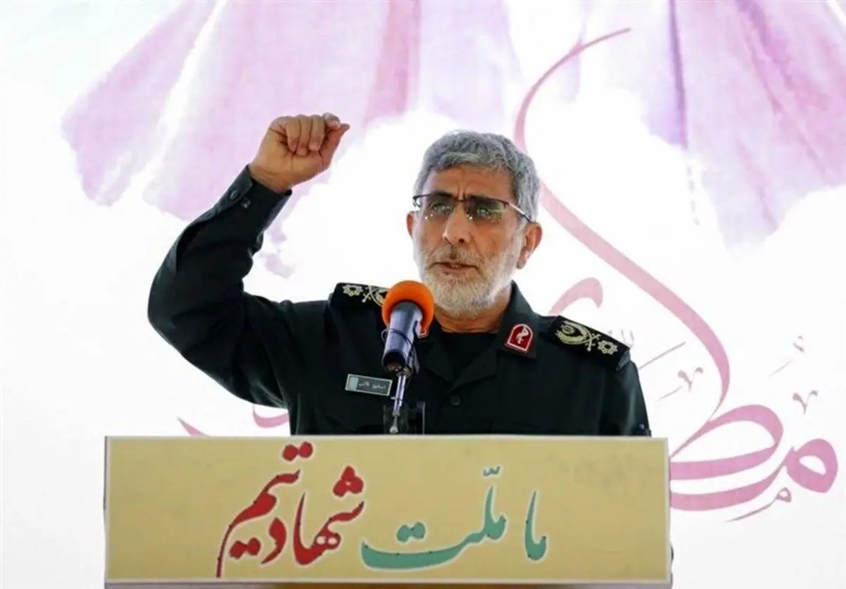 سردار قاآنی به آمریکا: کوچکترین حرکتی کنید دندانتان را خرد می‌کنیم