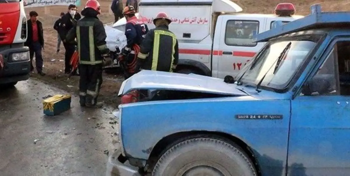 تصادف وحشتناک وانت و پژو با ۲۳ کشته و زخمی