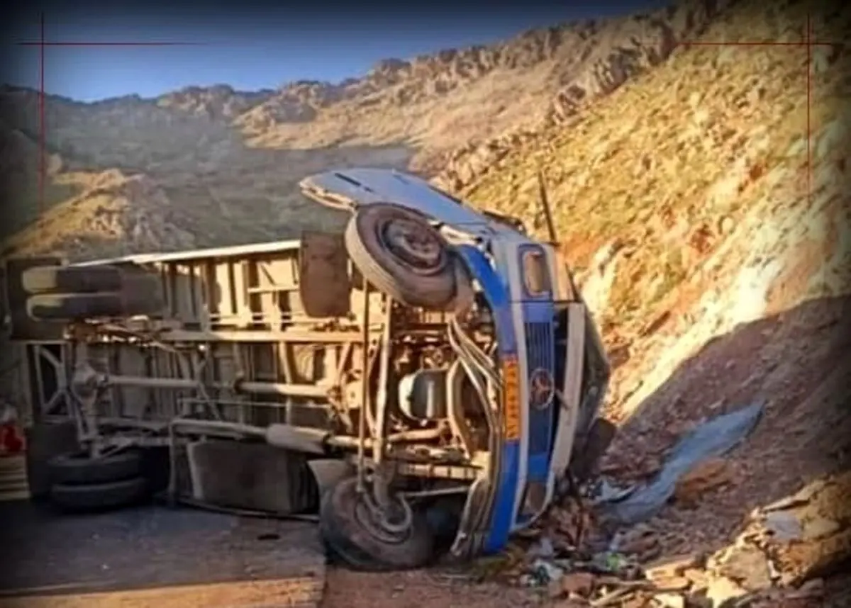 دو فوتی در واژگونی سرویس مدرسه در کرمانشاه