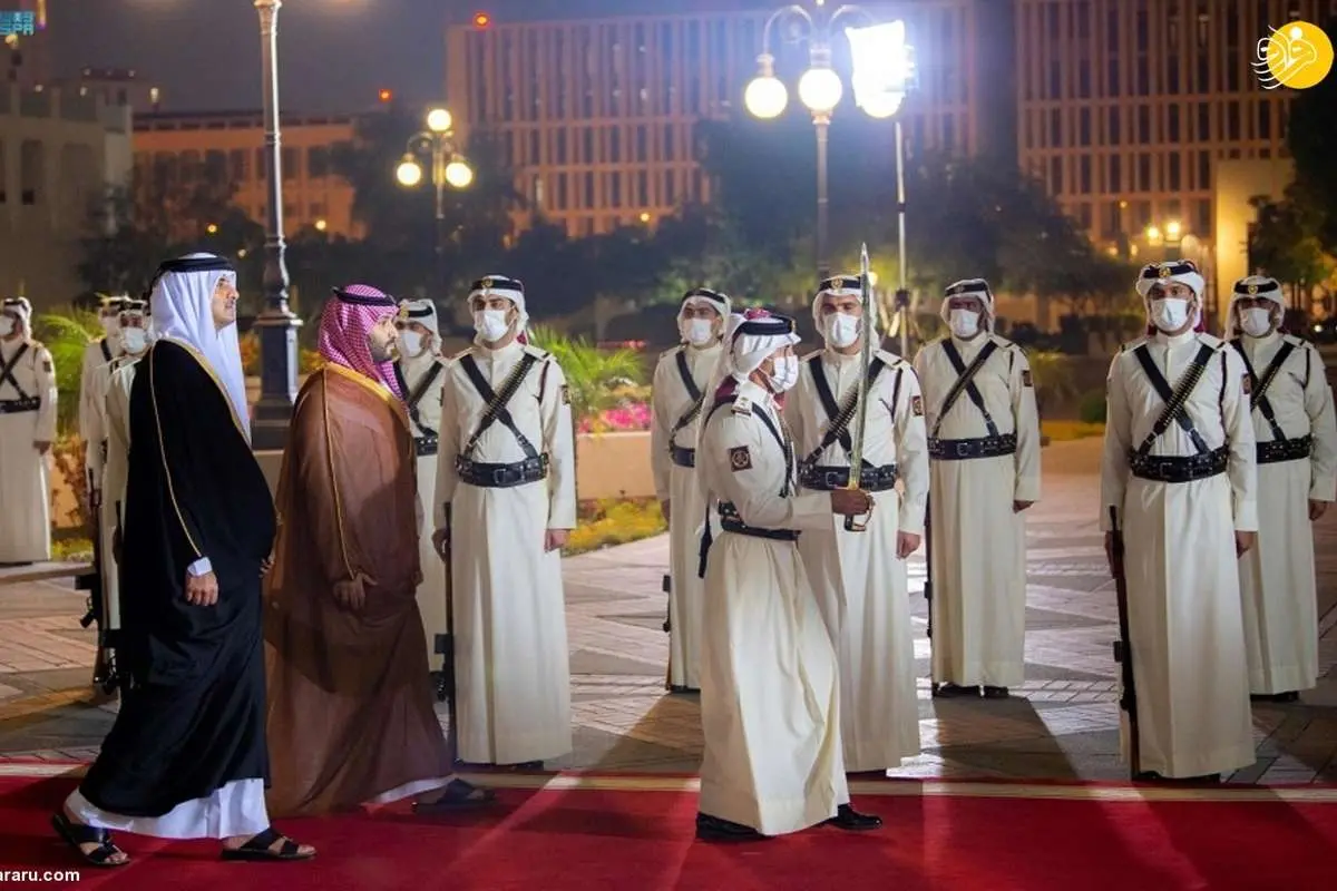 (تصاویر) نخستین سفر بن سلمان به قطر پس از پایان اختلافات