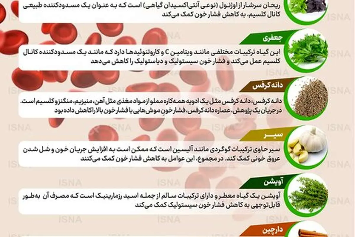 ۷ چاشنی مفید برای کاهش فشار خون