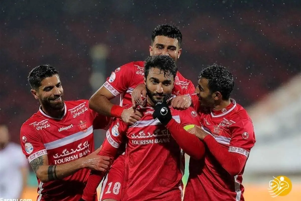 صعود راحت پرسپولیس در هوای بارانی
