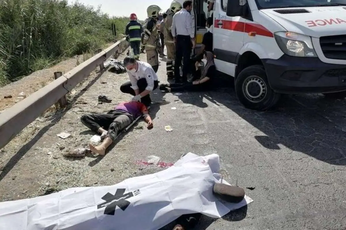 جزییات تصادف مرگبار کامیون میکسر با ۱۱ خودرو