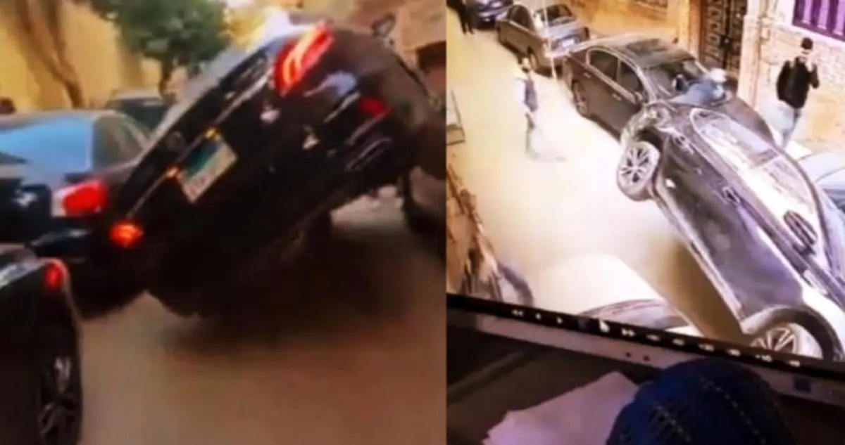 (ویدئو) تصادف رانندگی توسط یک دختر باعث تمسخر شد