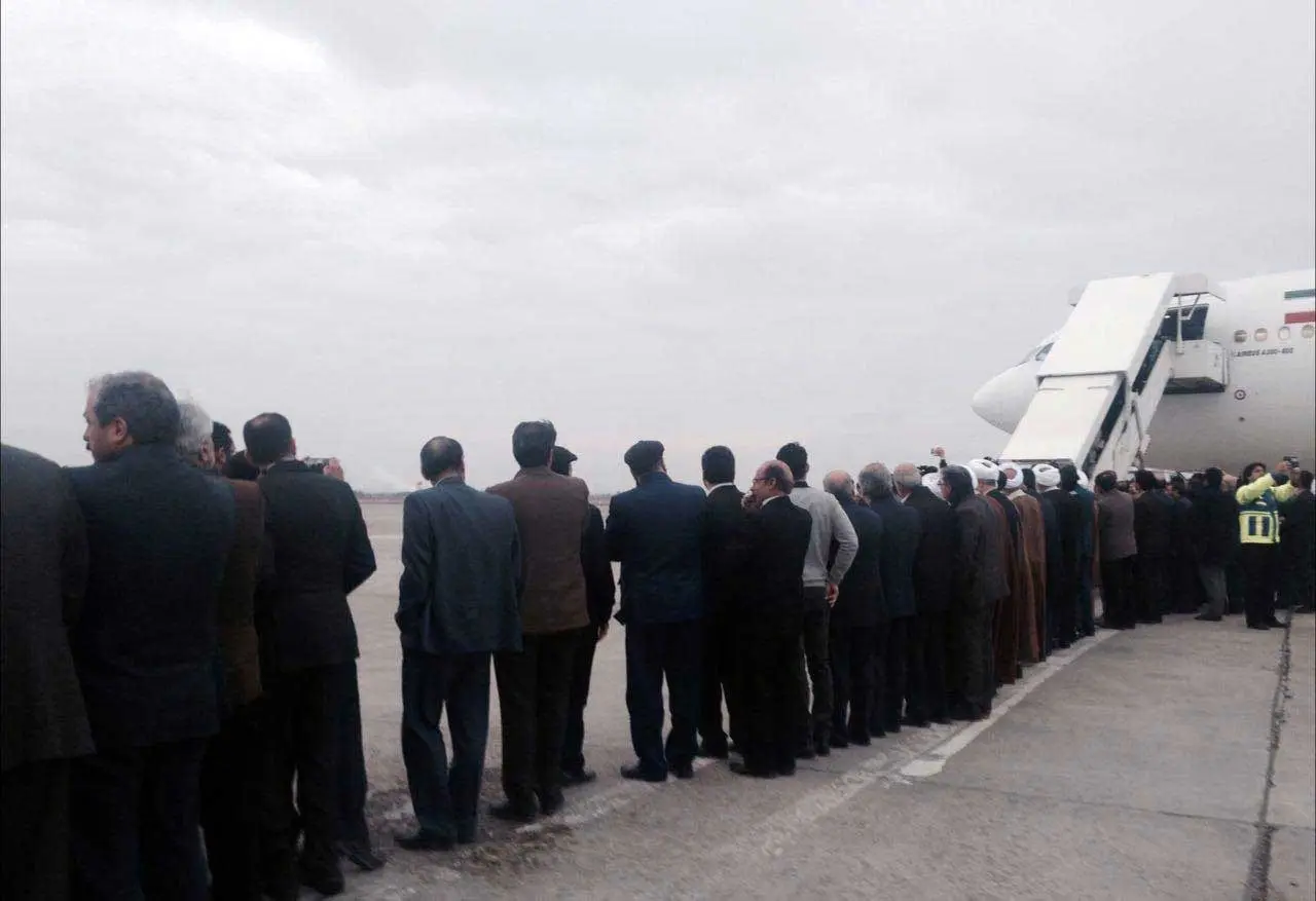 (تصویر)صف طولانی استقبال از هاشمی