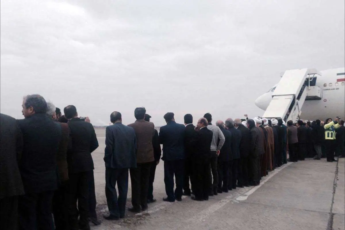 (تصویر)صف طولانی استقبال از هاشمی