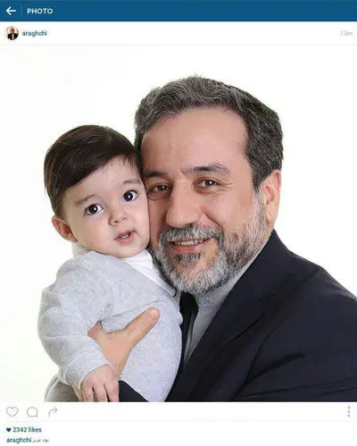 (عکس) عراقچی و نوه اش