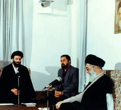عکس قدیمی از ابراهیم رئیسی و رهبرانقلاب