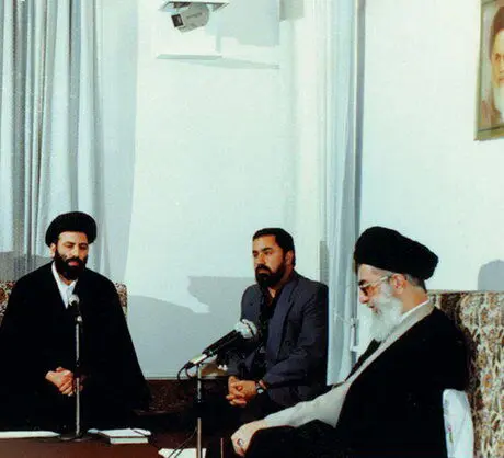 عکس قدیمی از ابراهیم رئیسی و رهبرانقلاب