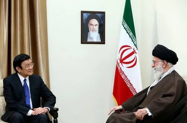 دیدار رئیس جمهوری ویتنام با رهبر انقلاب