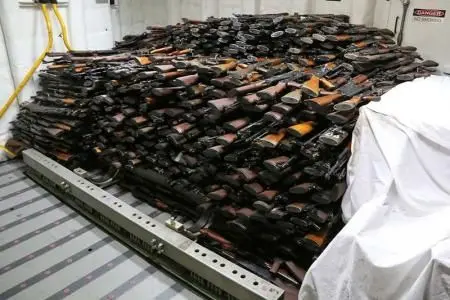 آمریکا: توقیف سلاح از ایران برای حوثی‌ها