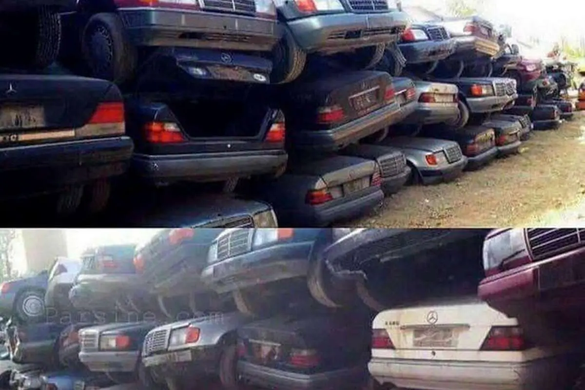 (تصویر) گورستان مرسدس بنز