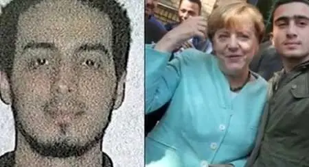 عکس سلفی مرکل با عامل حملات بروکسل!