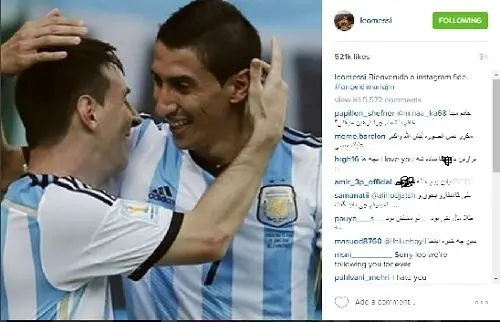 حمله دوباره ایرانی‌ها به اینستاگرام مسی!