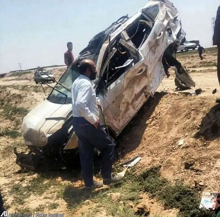 (تصویر) تصادف بسیار شدید سانتافه