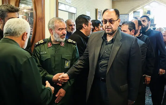 (تصاویر) مقامات در مجلس ترحیم شهید ناظری