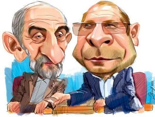 (کاریکاتور) پیوند حسین شریعتمداری و قالیباف!