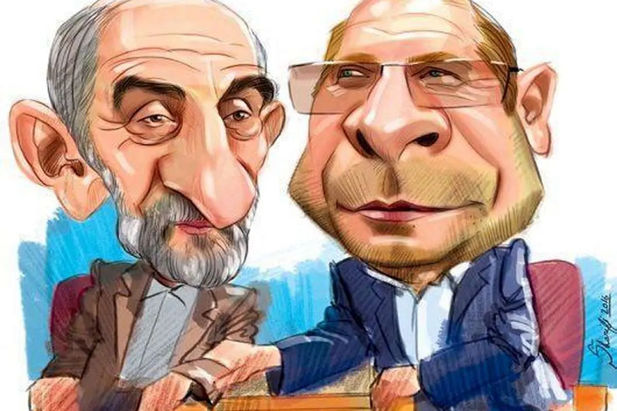 (کاریکاتور) پیوند حسین شریعتمداری و قالیباف!
