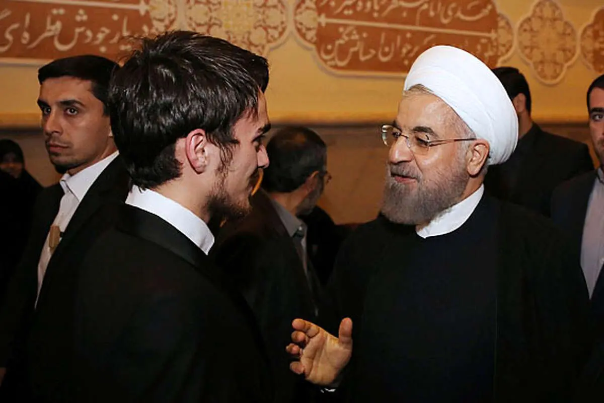 (تصویر) خوش و بش روحانی با پسر سیدحسن خمینی