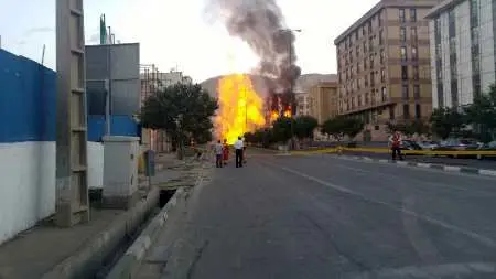 انفجار خط لوله انتقال گاز در "شهران"