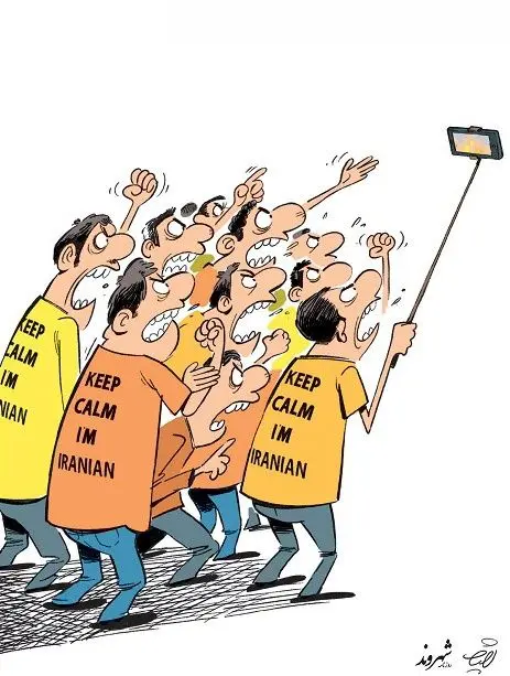 (کاریکاتور) حمله جهانی ایرانی‌ها به اینستاگرام