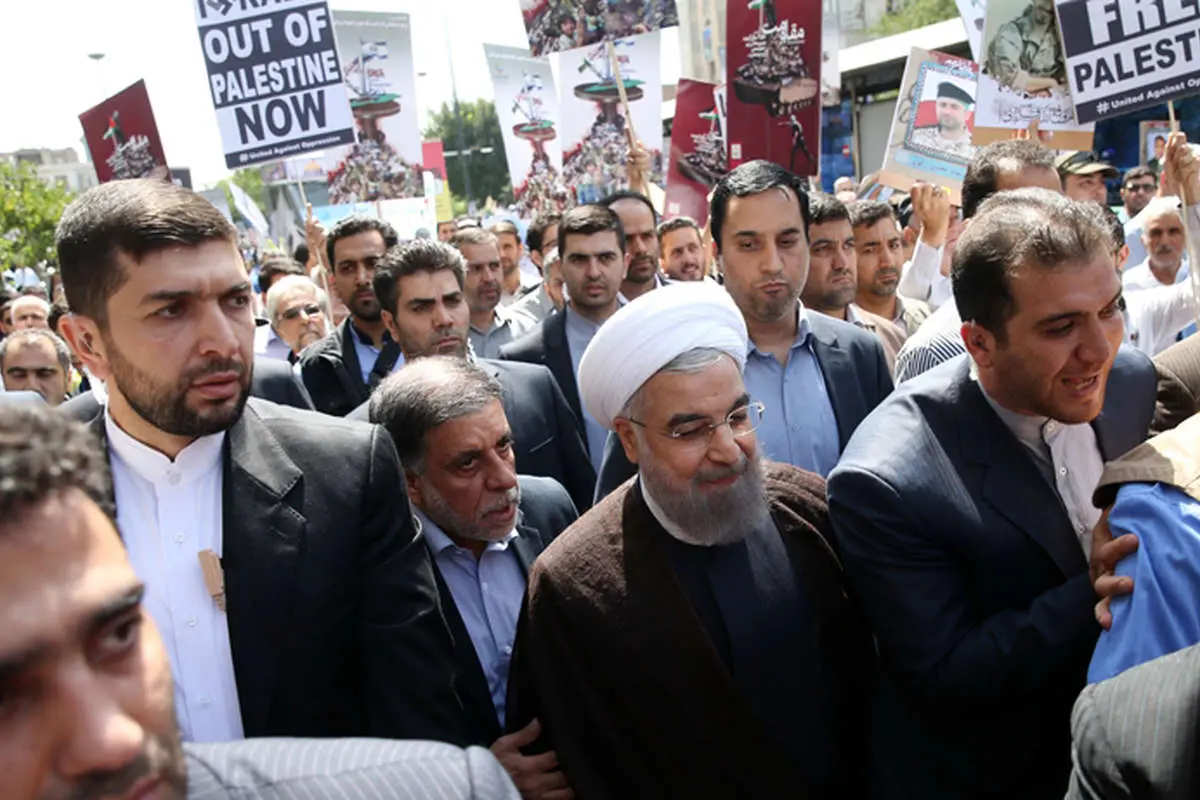 (تصاویر) مقامات در راهپیمایی روز قدس