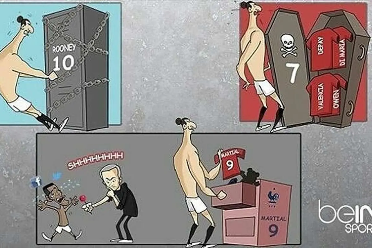 (کاریکاتور) زلاتان دنبال پیراهن!