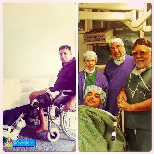 پست اینستاگرامی احسان حدادی پس از عمل جراحی