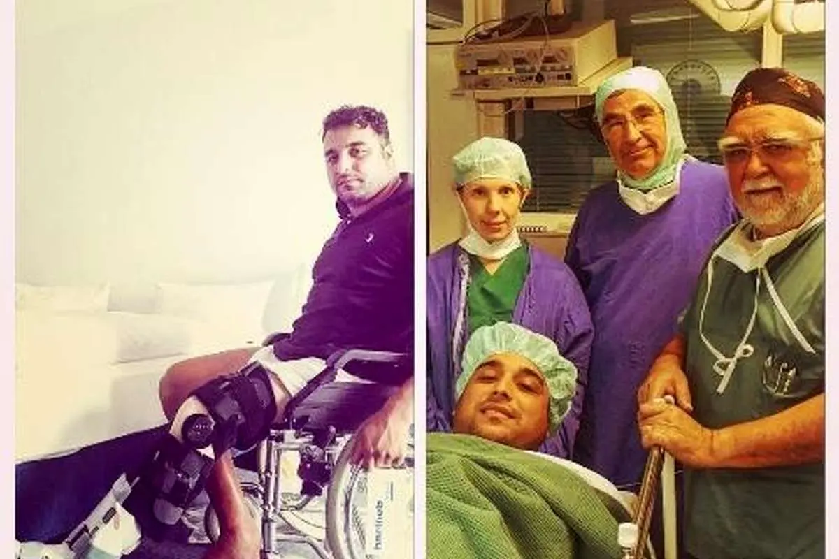 پست اینستاگرامی احسان حدادی پس از عمل جراحی