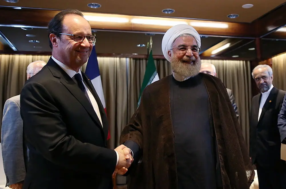 (تصاویر) دیدار روحانی با اولاند
