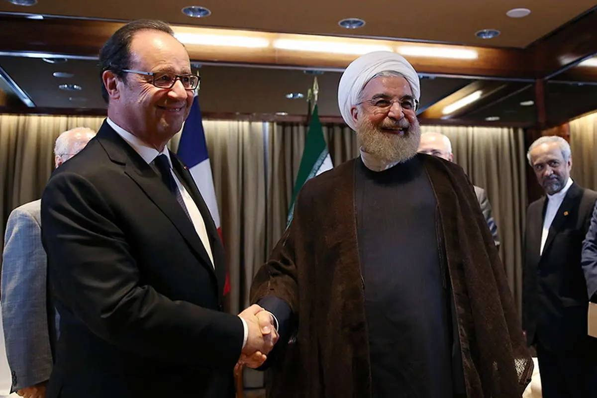 (تصاویر) دیدار روحانی با اولاند