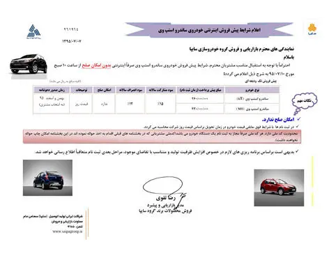 جزییات پیش فروش دوباره رنو ساندرو