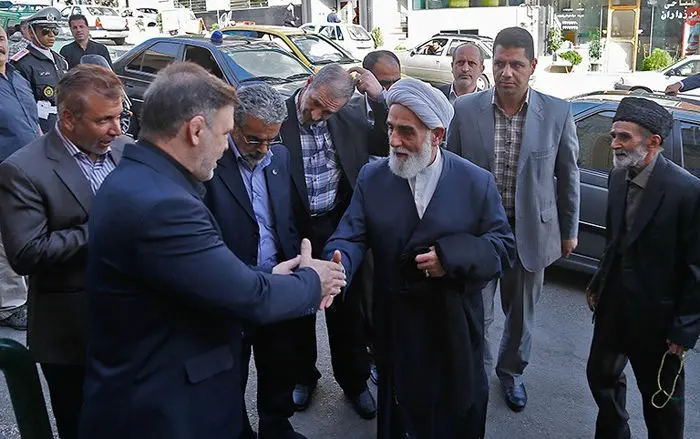 (تصاویر) مراسم ترحیم برادرزاده ناطق نوری
