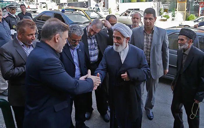 (تصاویر) مراسم ترحیم برادرزاده ناطق نوری