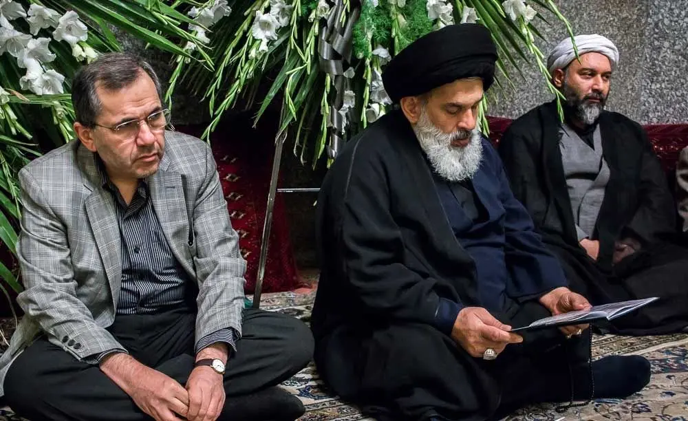 (تصاویر) مراسم ترحیمی با حضور ظریف و دولتمردان