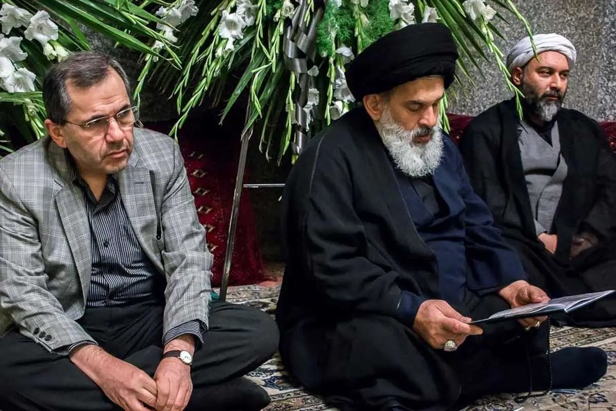 (تصاویر) مراسم ترحیمی با حضور ظریف و دولتمردان
