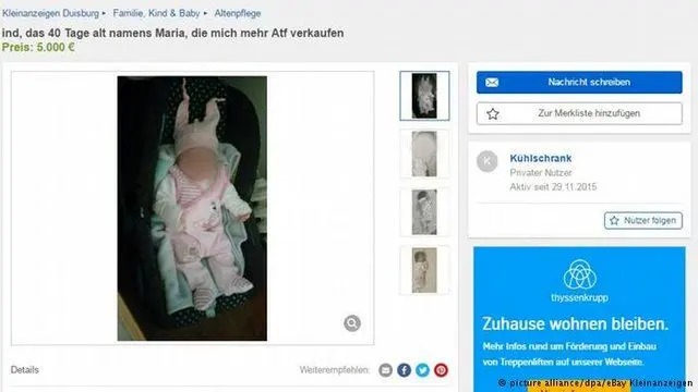 شوکِ آگهی فروشِ نوزاد ۴۰ روزه در اینترنت