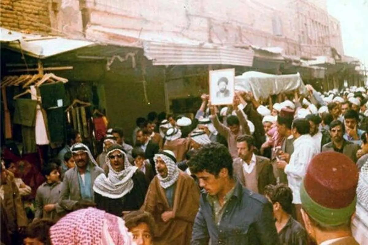 تصویر کمتر دیده شده از تشییع پیکر آیتالله سیدمصطفی خمینی