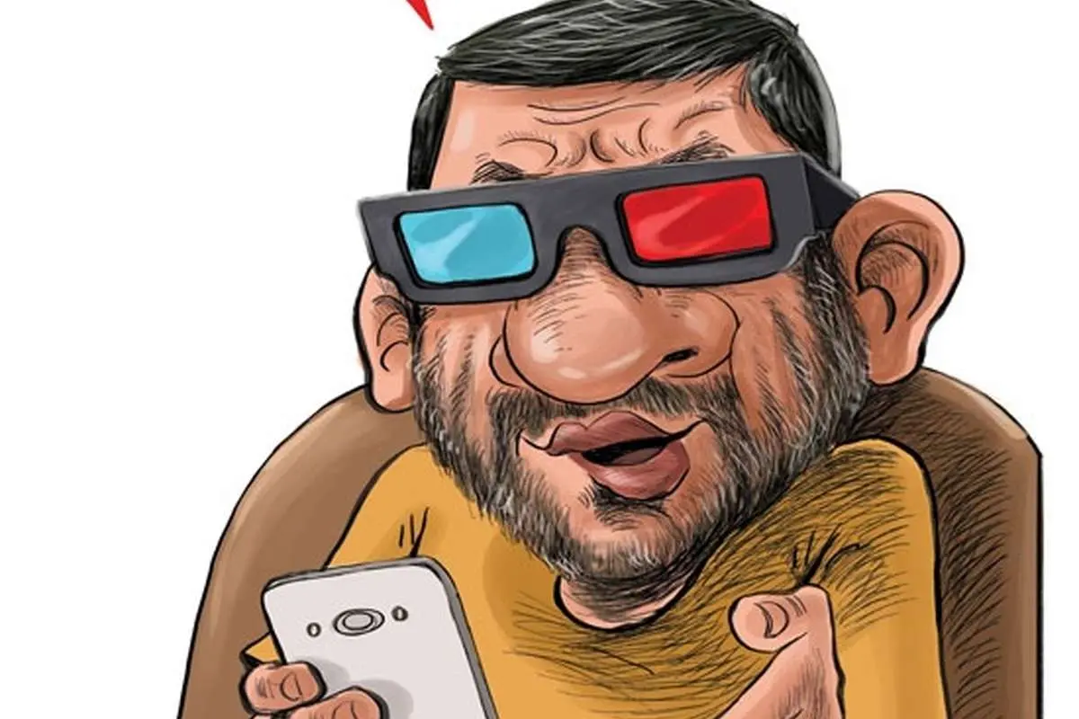 (کاریکاتور) تفریح شبانه ضرغامی!